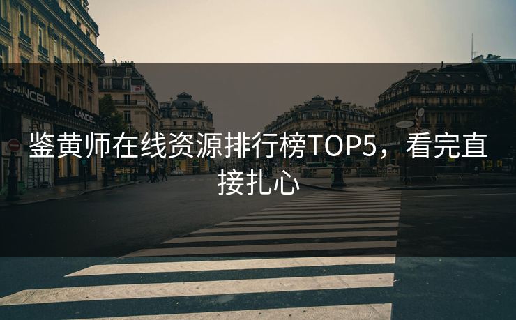 鉴黄师在线资源排行榜TOP5，看完直接扎心