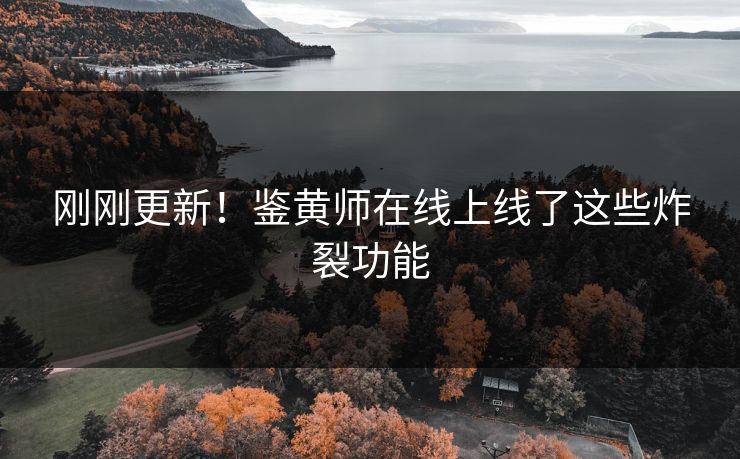 刚刚更新！鉴黄师在线上线了这些炸裂功能