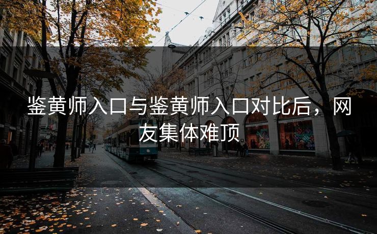 鉴黄师入口与鉴黄师入口对比后，网友集体难顶
