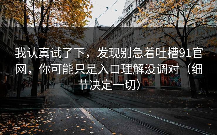 我认真试了下，发现别急着吐槽91官网，你可能只是入口理解没调对（细节决定一切）